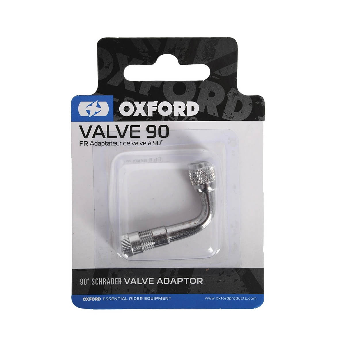 Adaptador/ Extensor de Valvula Pneu 90º OXFORD