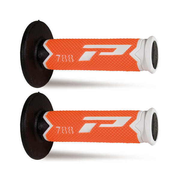 Punhos PROGRIP 788 Preto/ Branco/ Laranja Fluor