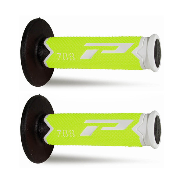 Punhos PROGRIP 788 Preto/ Branco/ Amarelo Fluor