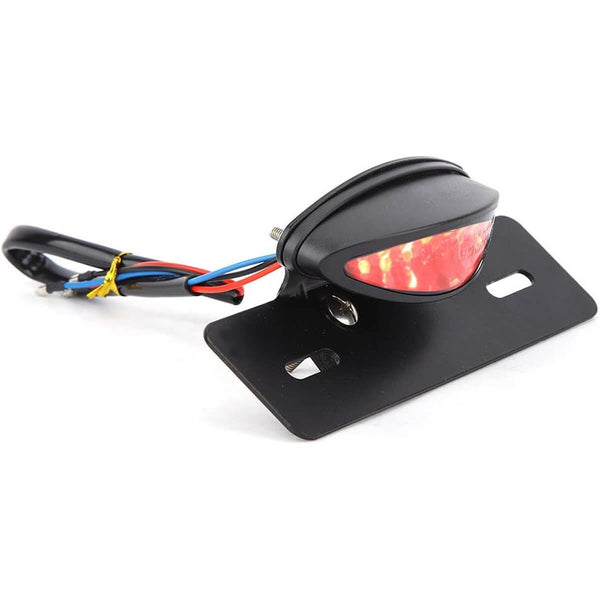 Farolim Oval Universal C/ Suporte Matricula Vermelho