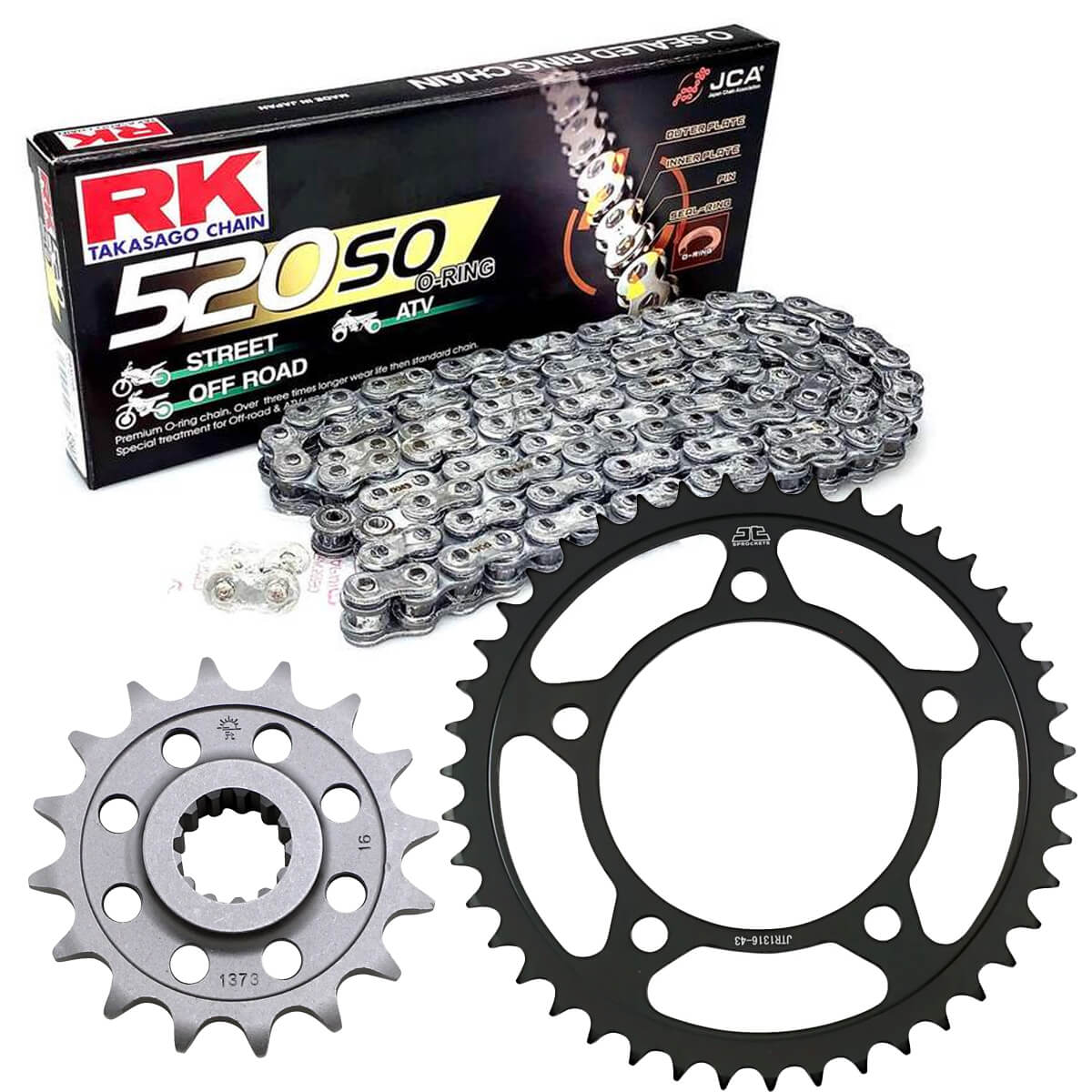 Kit Transmissão Reforçado NC 700 S/ NC 700 X (2012-2013) RK
