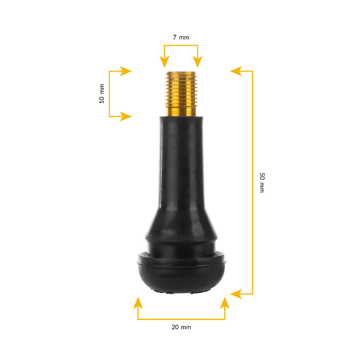 Válvula TR 414 para Pneus sem Camara (Tubeless) Universal
