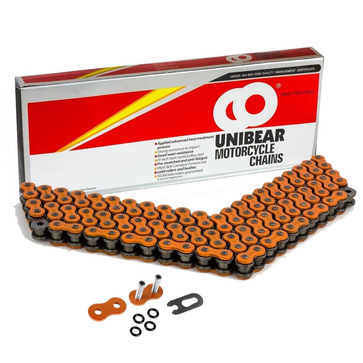 Corrente UNIBEAR 520 120L O-Ring Laranja Reforçada