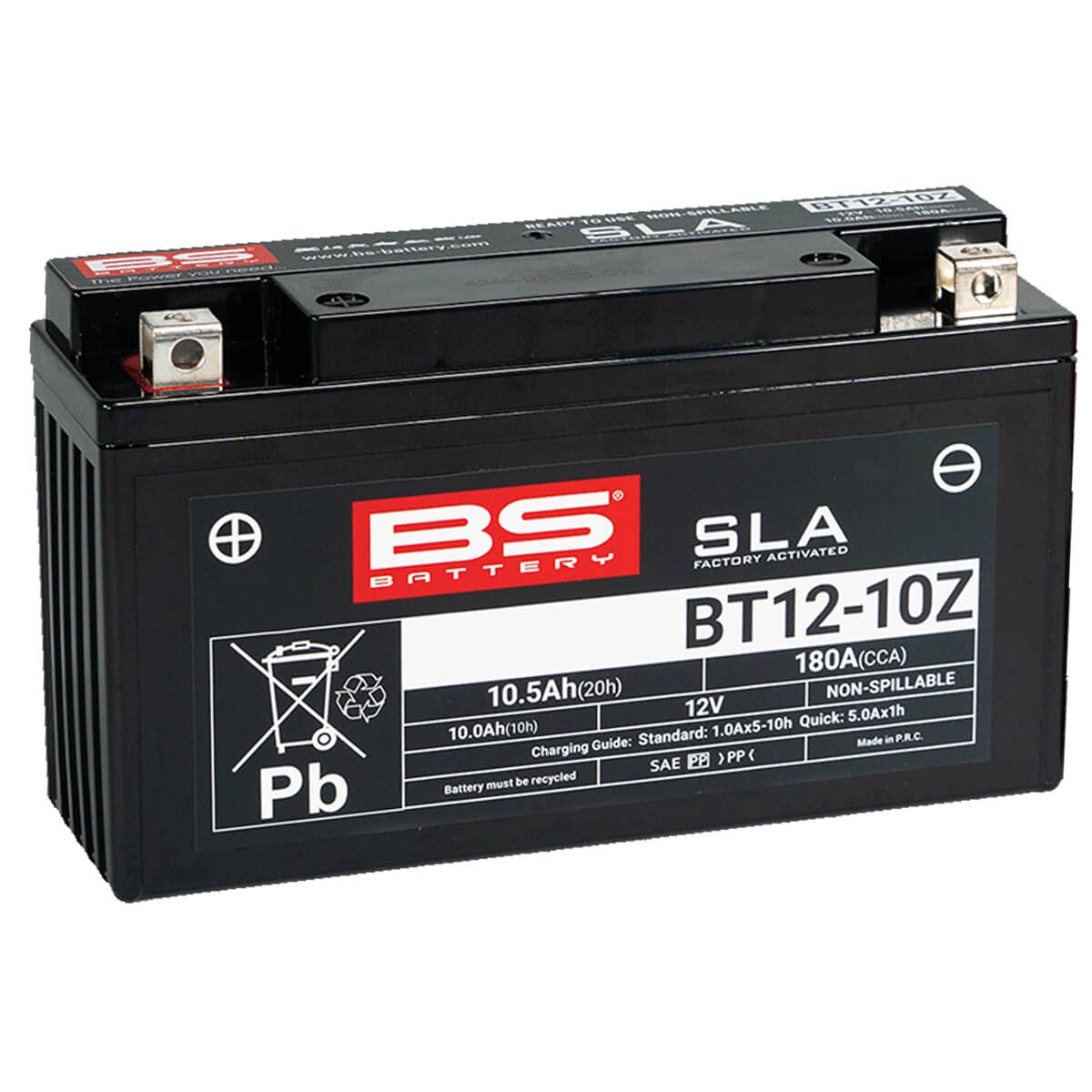 Bateria BS BATTERY BT12-10Z FA (ZONTES) (Carregada e Ativa)