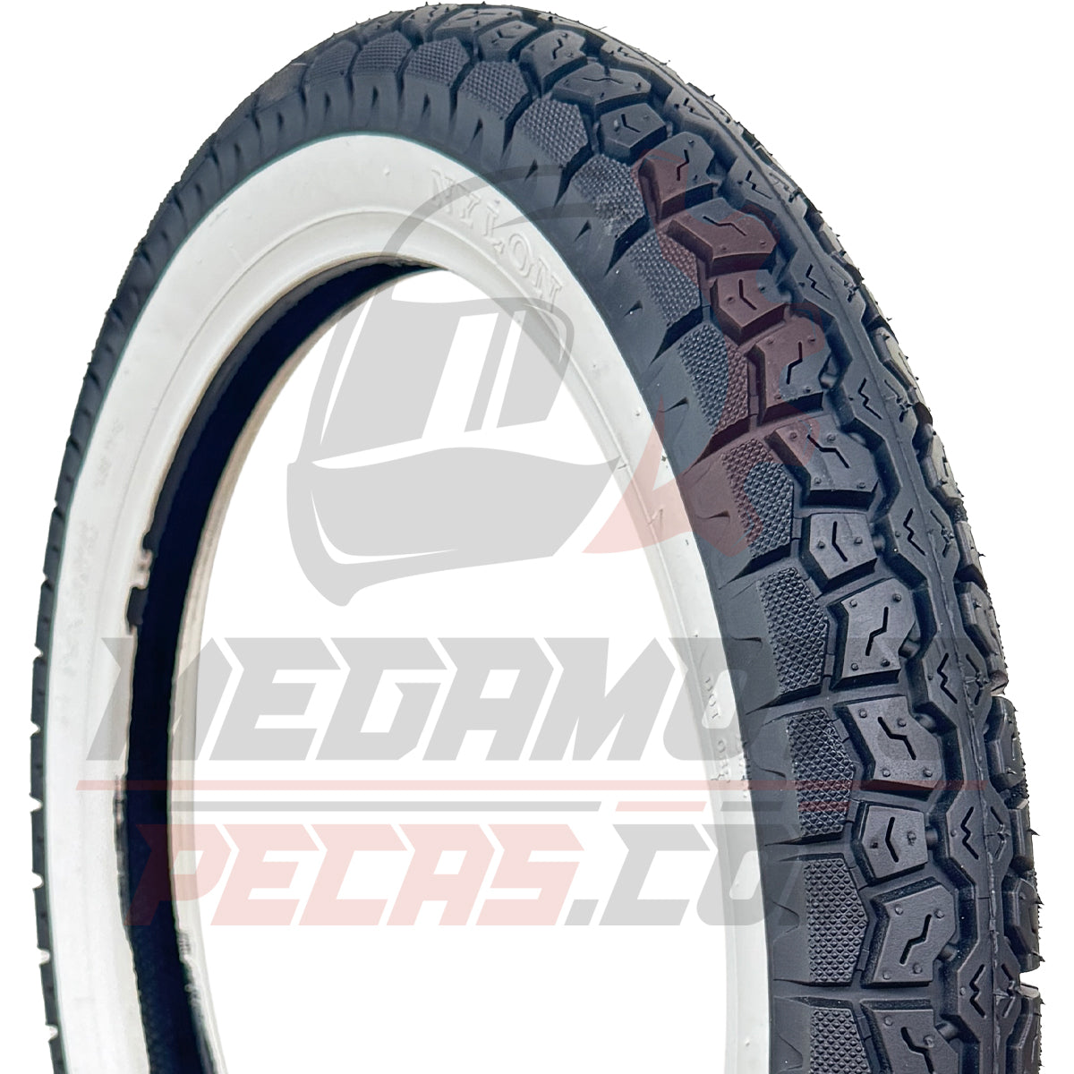 Pneu Faixa Branca 2.75-17 P215 6PR Traseiro