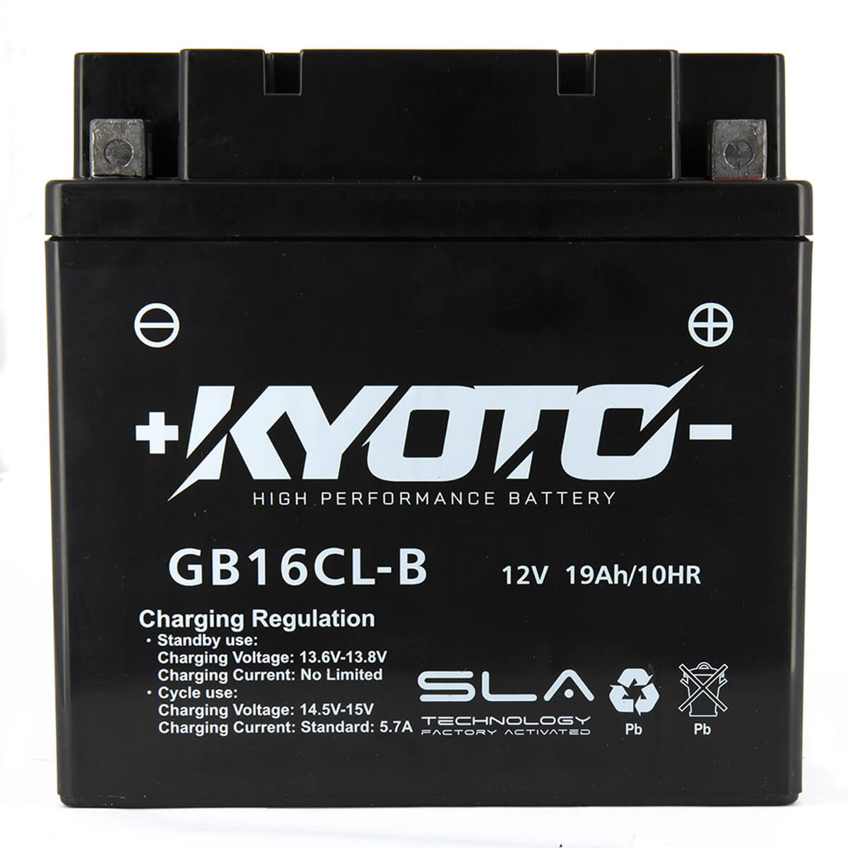 Bateria KYOTO GB16CL-B / YB16CL-B SLA (Carregada e Ativa)