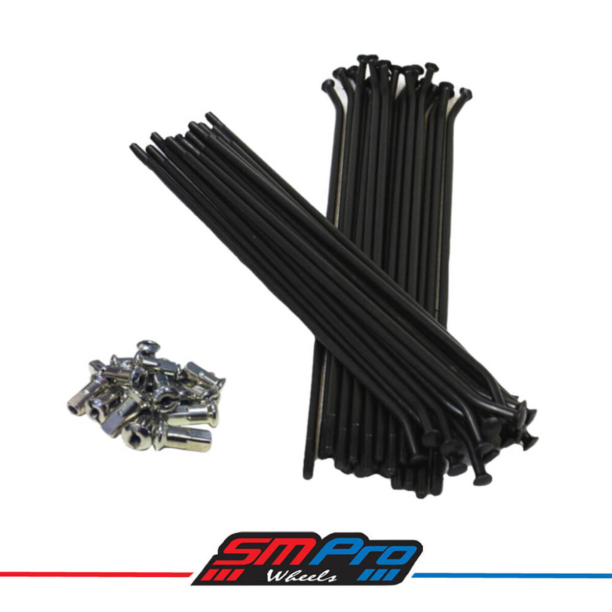 Kit Raios Roda Frente KTM/ Husqvarna/ GasGas Inox Preto