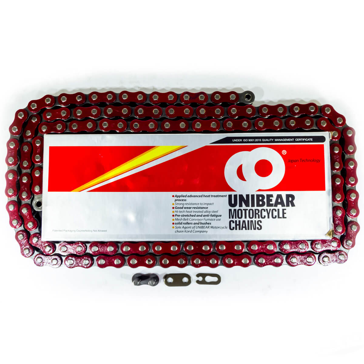 Corrente Unibear 428 Com 134L Vemelha