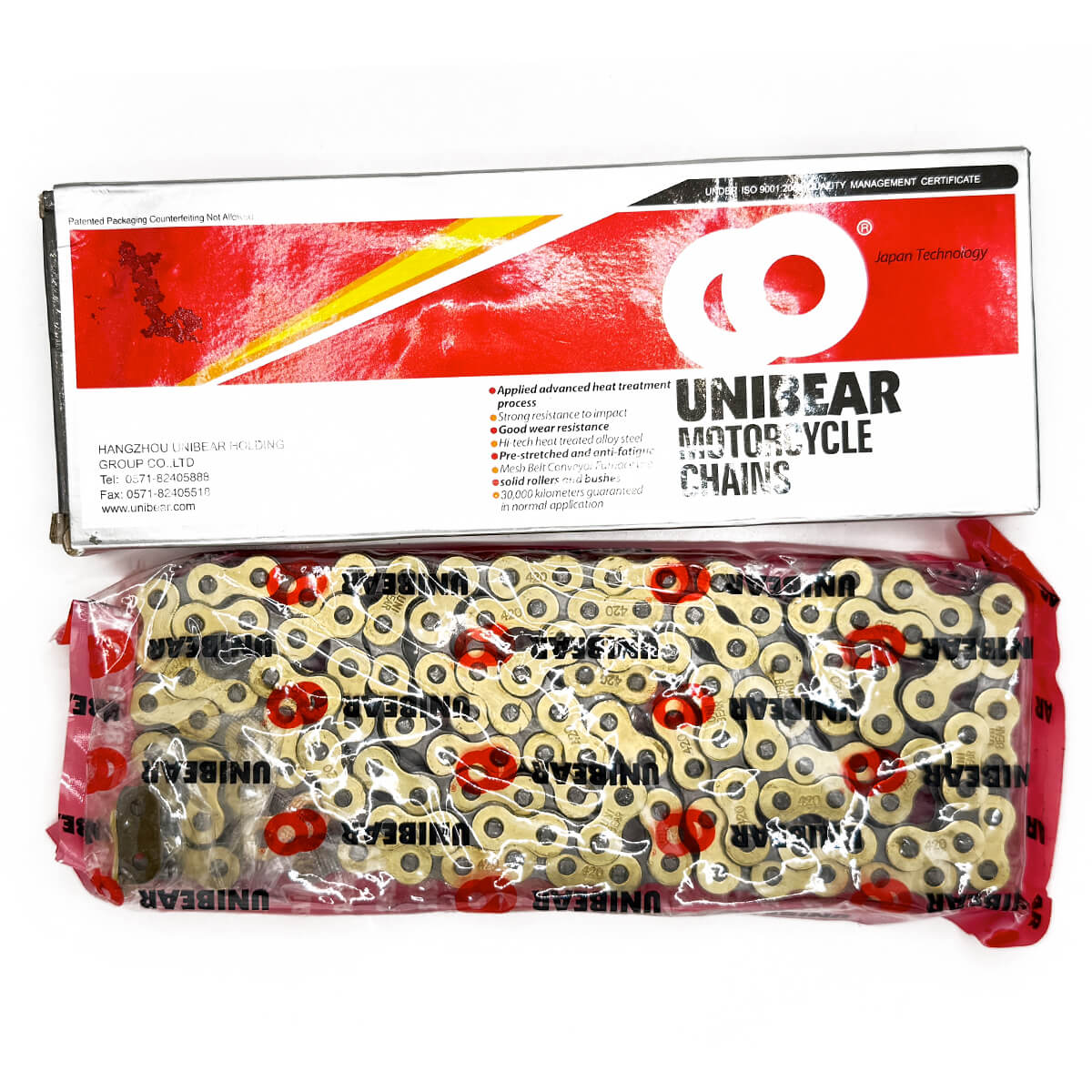 Corrente UNIBEAR 420 X 134L Dourada