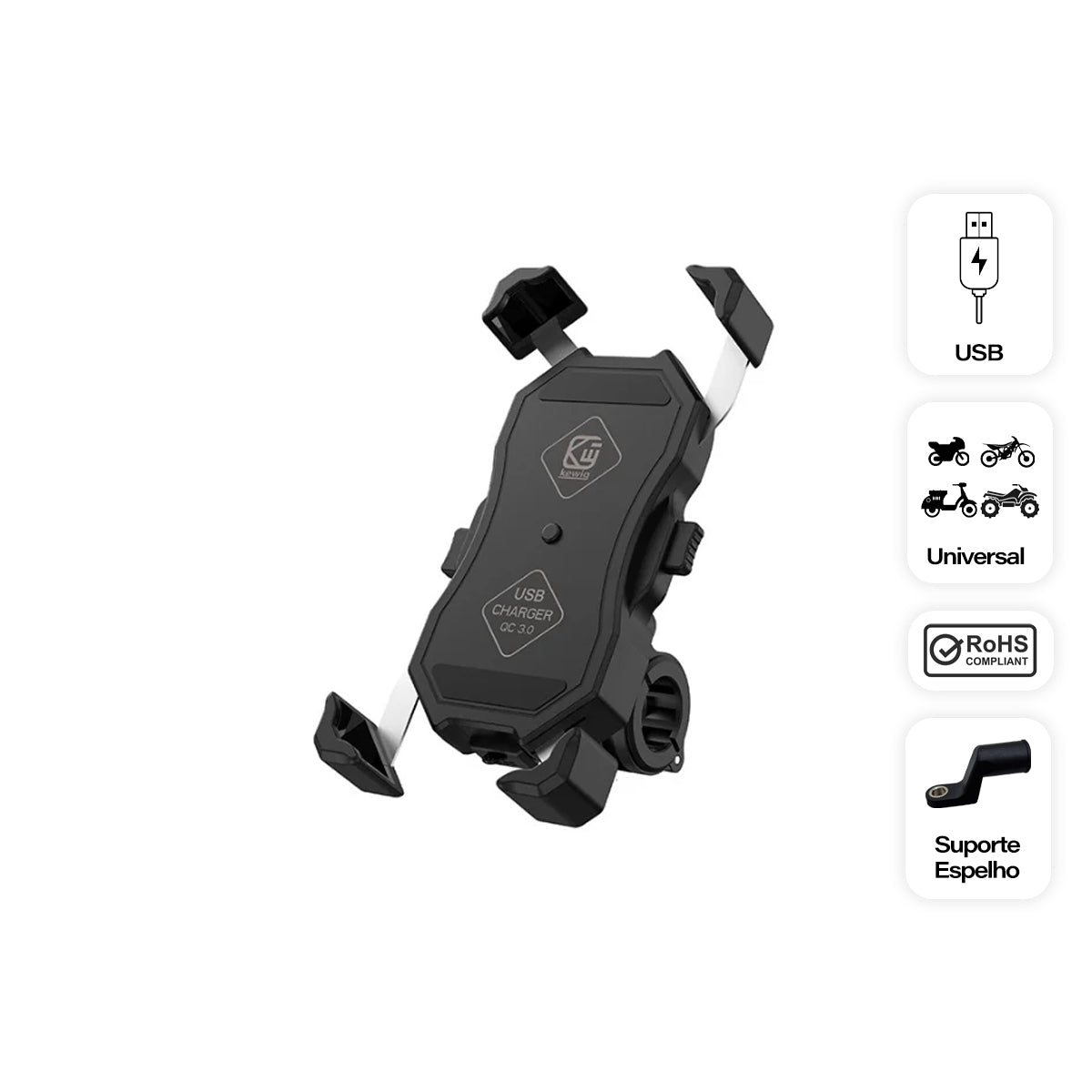 Suporte Telemóvel Universal USB Mega Parts