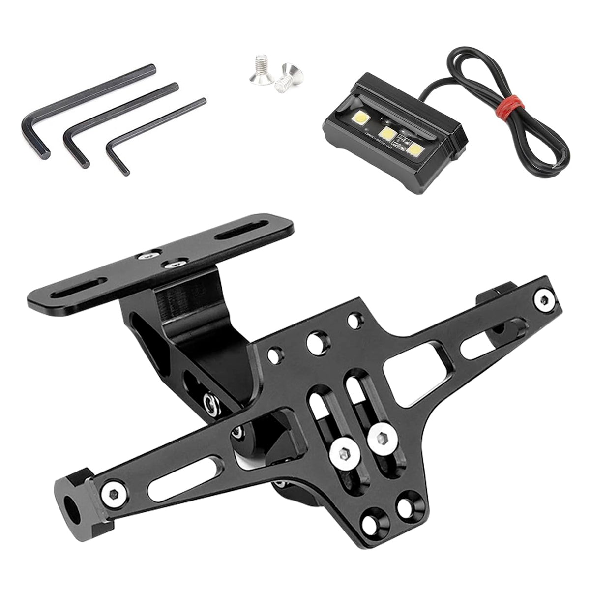 Soporte Matrícula Universal Con Luz De Matrícula