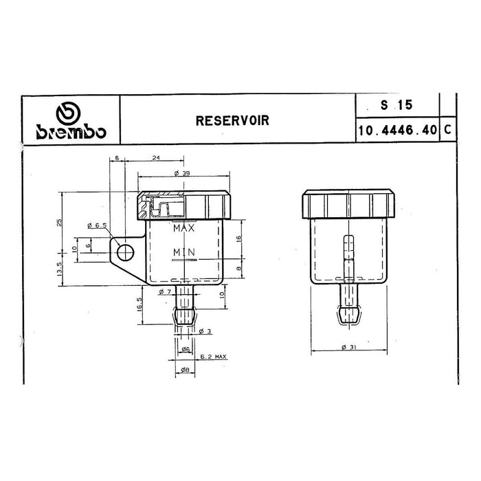 Reservatório Óleo de Travões Brembo