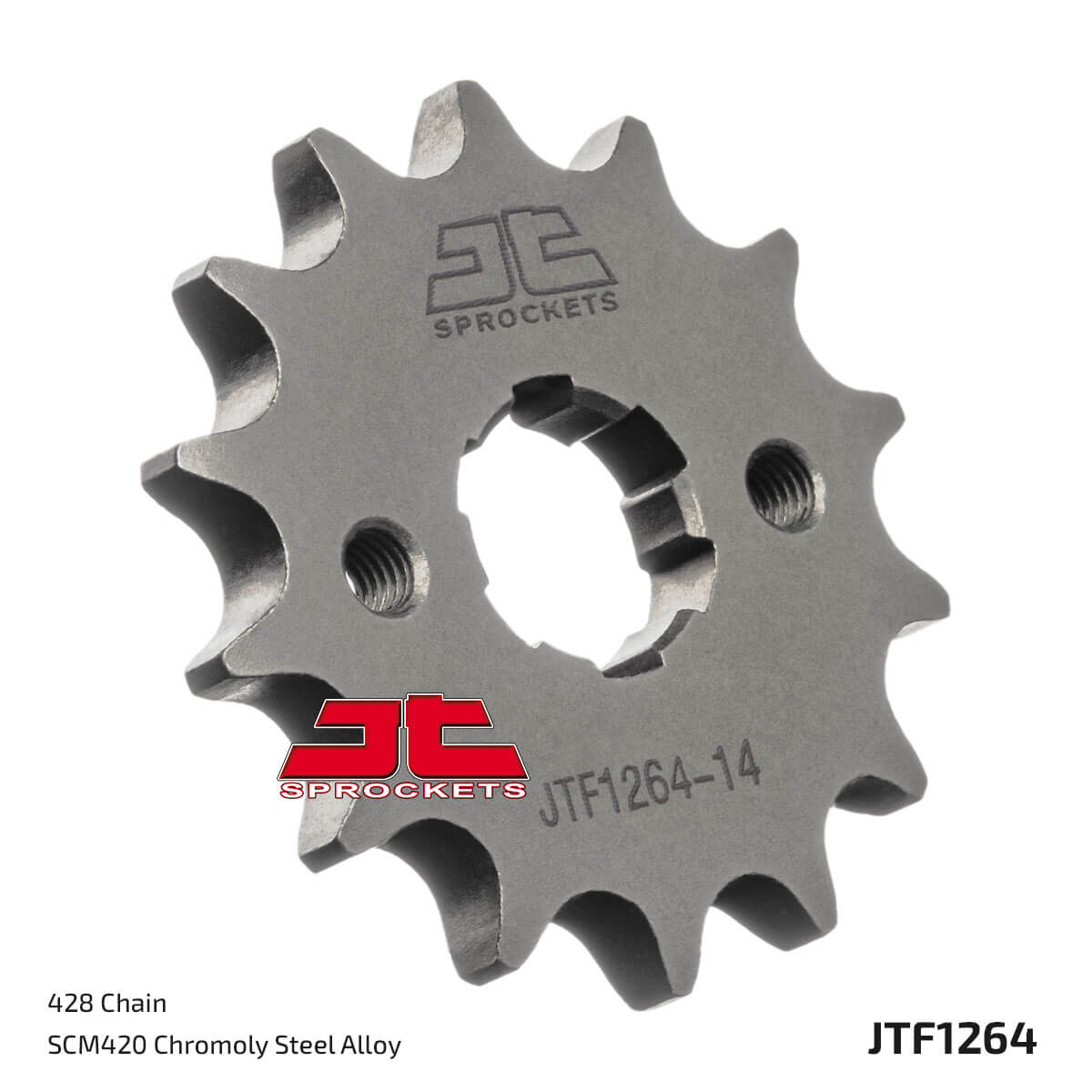 Pinhão JT 558 de aço CBF 125/ CBR 125/ XR 125 - 14 dentes