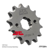 Pinhão JT 558 de aço CBF 125/ CBR 125/ XR 125 - 14 dentes