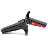 Pousa Pés 2º Passageiro Premium C/ Refletor Vermelho - Preto