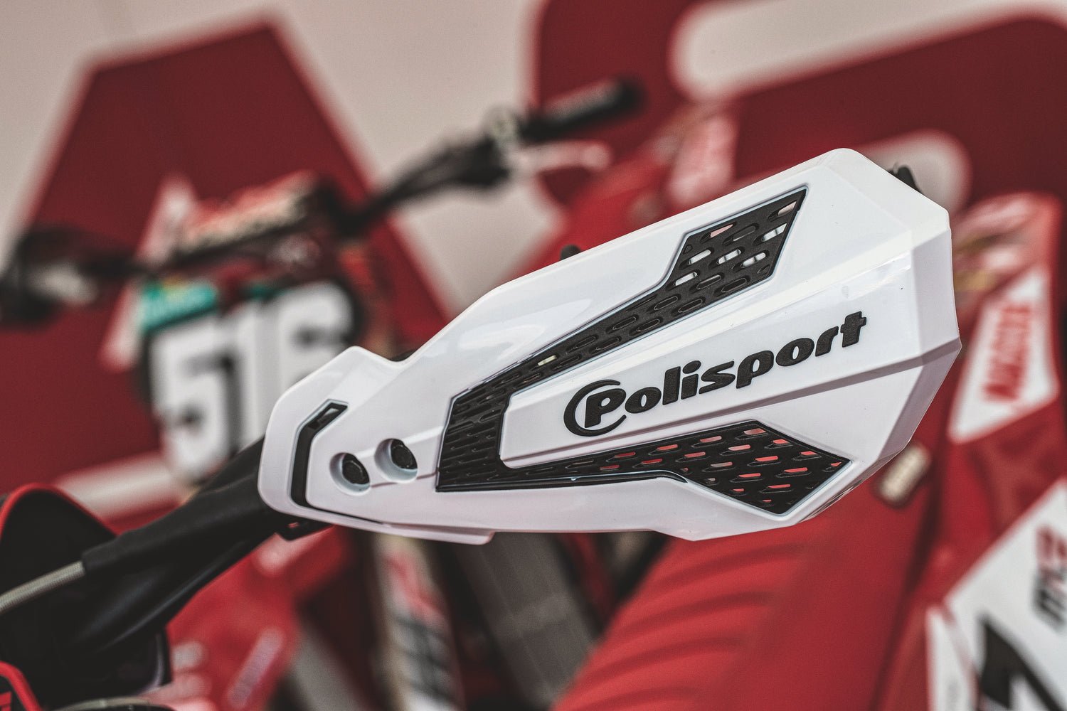 MX Flow White Handguards POLISPORT (Beta RR)
