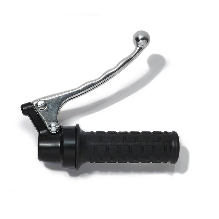 Punho Acelerador Completo Manete Chapa Preto/ Polido