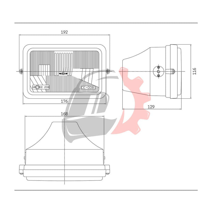 Farol Completo SIM Macal M83/ Famel XF25