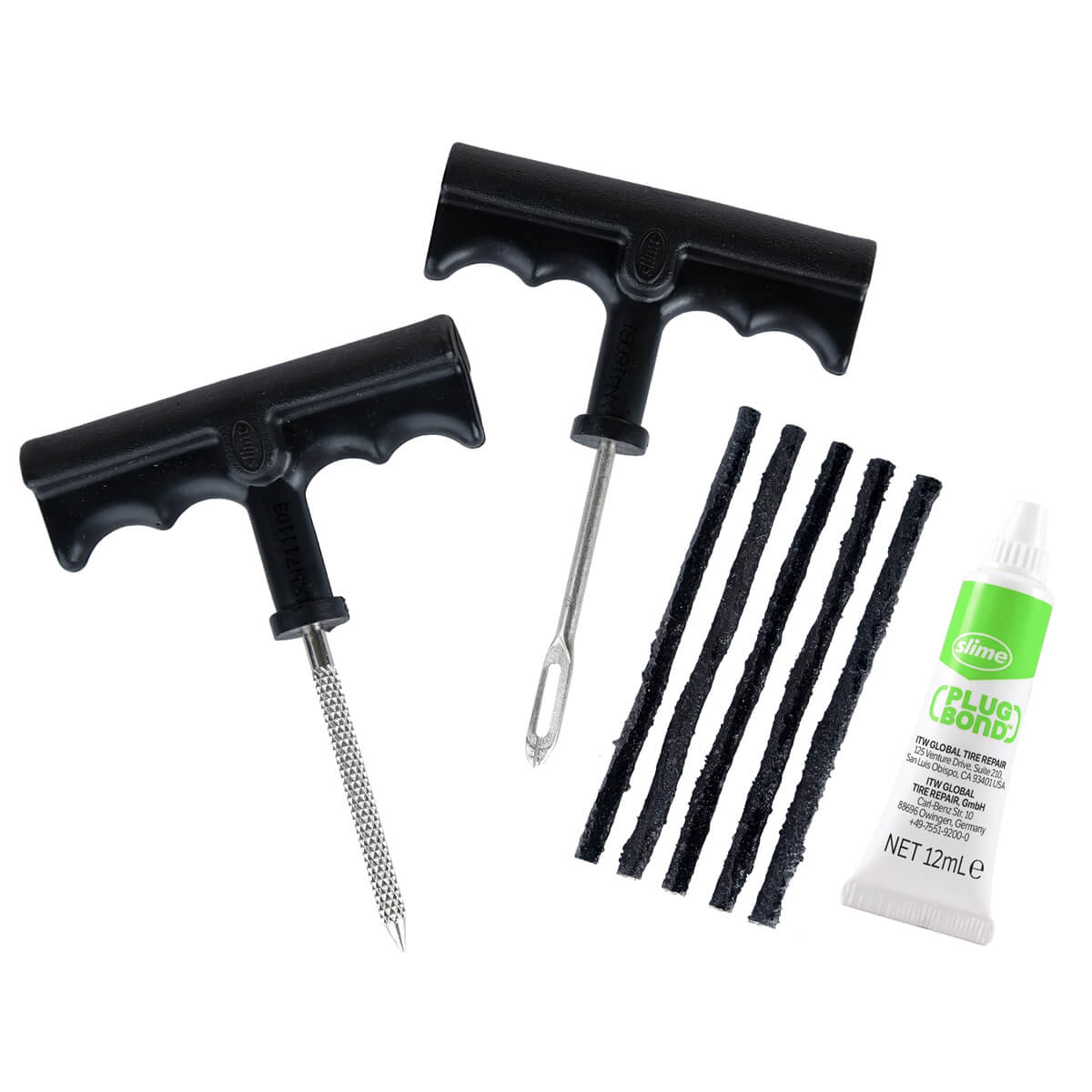 Kit Reparação Furos Pneus Tubeless SLIME - (8 Peças)