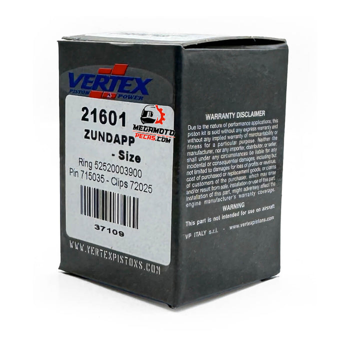 Piston Ø39,02MM Letra I Zundapp 5V 1 Segmento VERTEX
