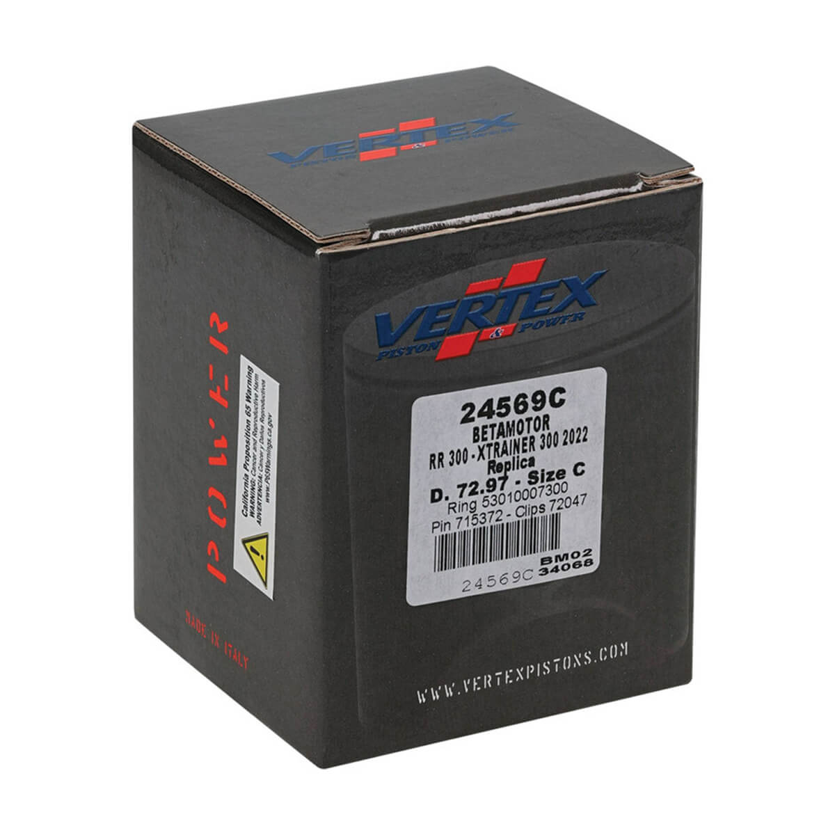 Piston VERTEX C Ø72,97mm BETA RR 300 2T (2022-)