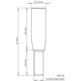 Kit Pernos Alargadores 3/8"-24 (8 Unidades) 45mm CROSSPRO