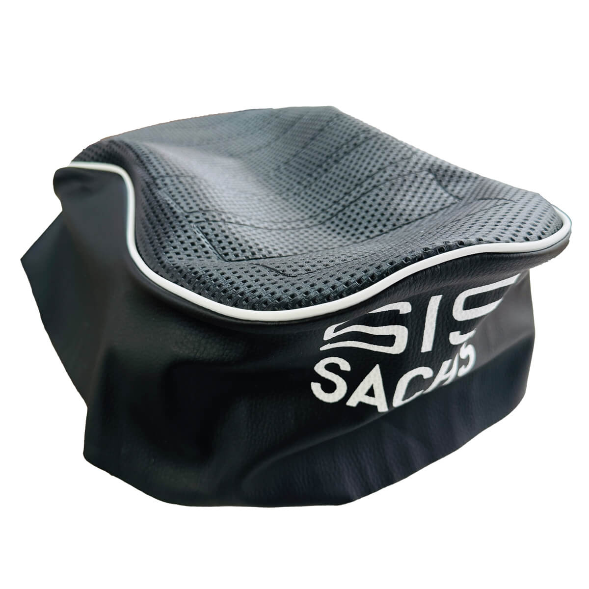 Sachs V5 Seat Cover High Plate W/ White Stripe