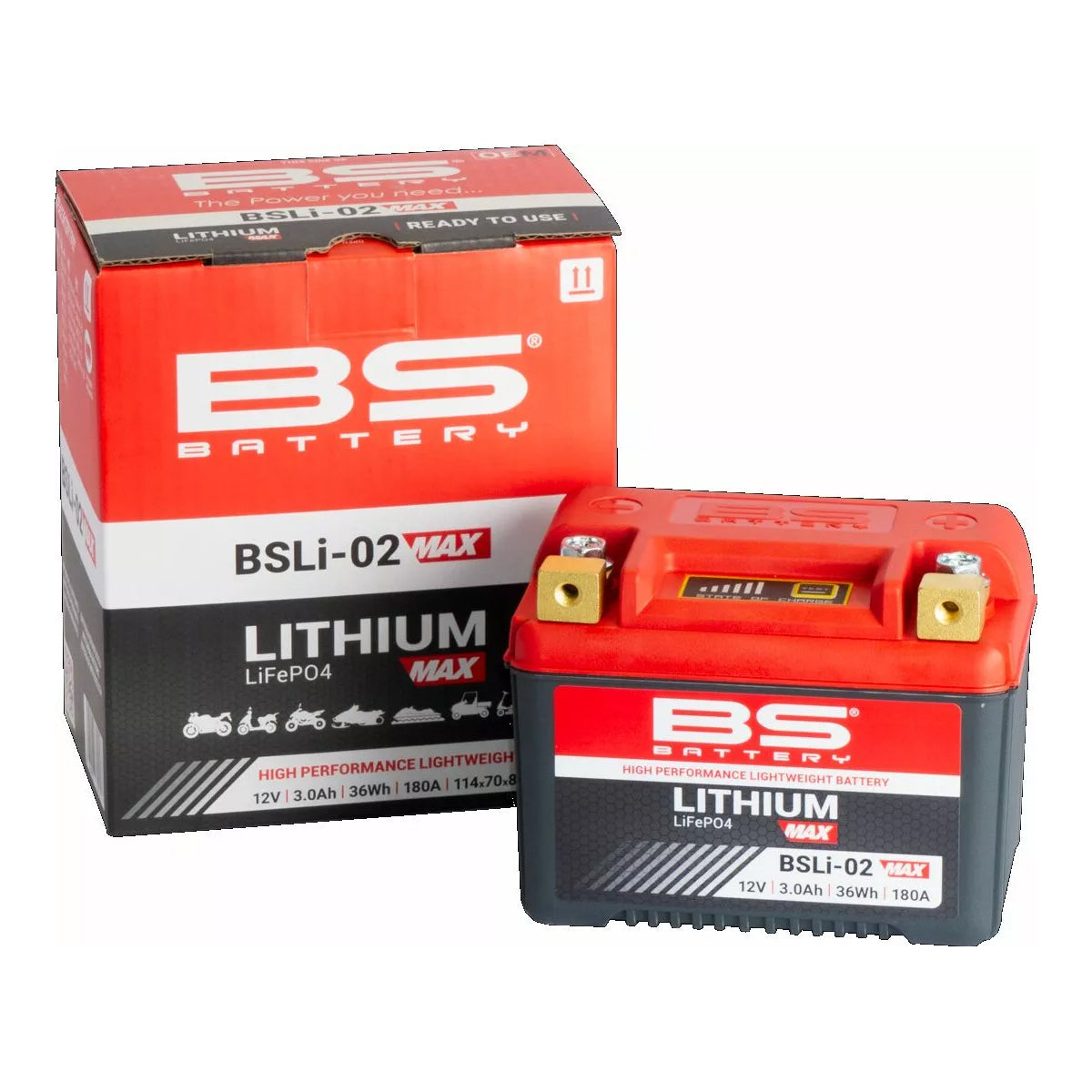Bateria de Litio BSLI-02 MAX BS Battery