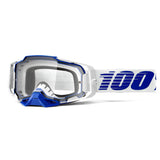 Óculos 100% ARMEGA Brancos/ Azuis