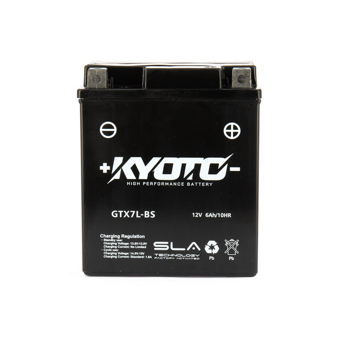 Bateria KYOTO CTX7L / YTX7L (Carregada e Ativa)