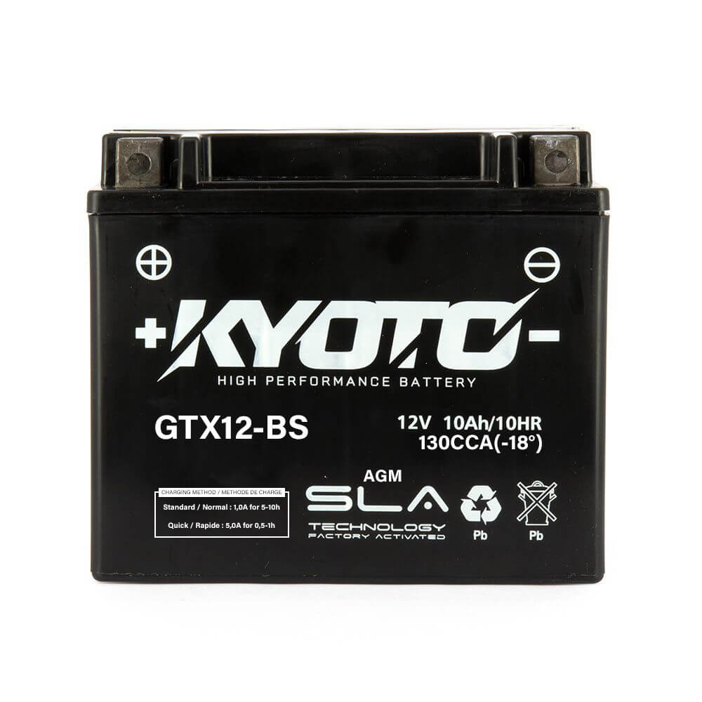 Batería KYOTO GTX12 / YTX12 (Cargada y Activada)