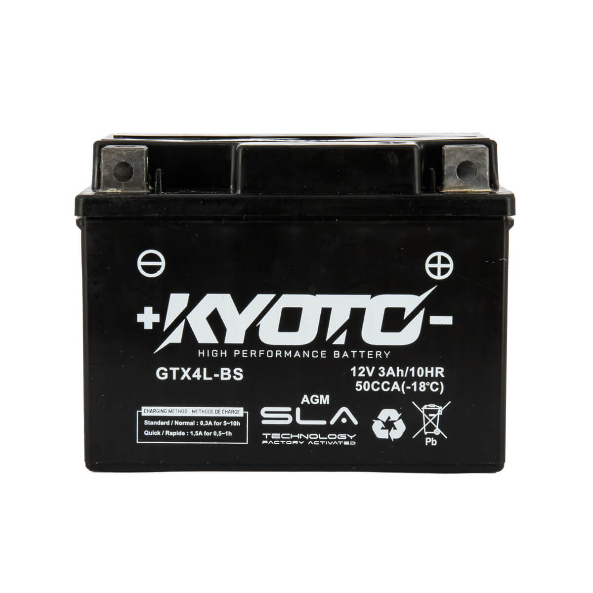 Bateria KYOTO GTX4L-BS / YTX4L-BS (Carregada e Ativa)