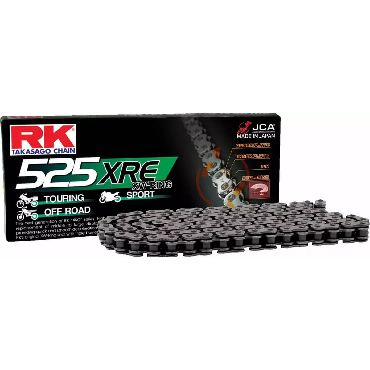 Corrente RK 525 XRE 110L XW-Ring Super Reforçada