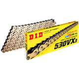 Corrente DID 530 VX3 130L X-Ring Dourada Reforçada