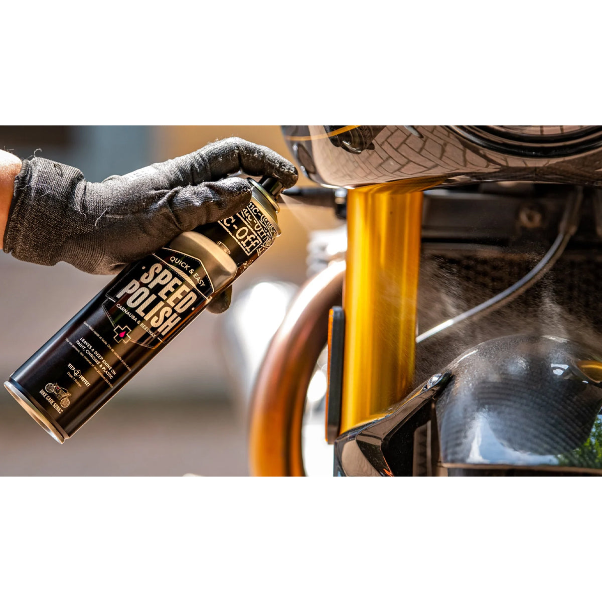 Spray Polidor com Cera Speed Polish 400ml MUC-OFF