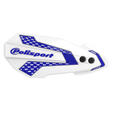 Handguards MX Flow White/ Blue POLISPORT