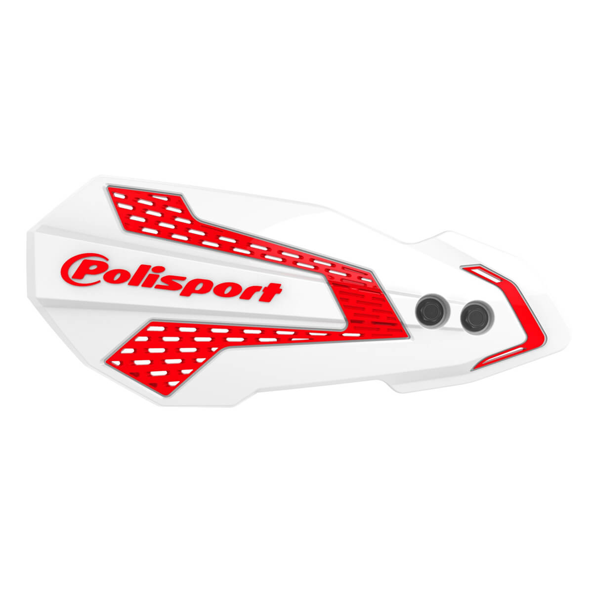 MX Flow Handguards White/Red (BRAKTEC)