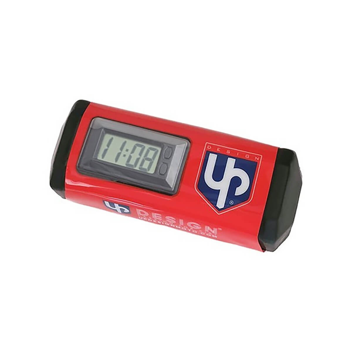 Universal Handlebar Pad with Red UP DESIGN Clock