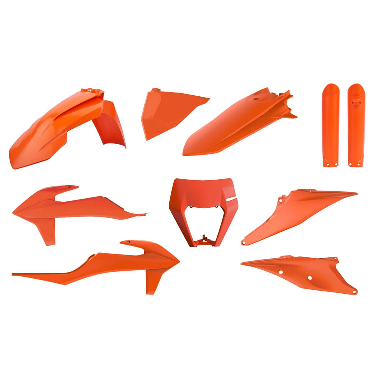Kit Plásticos Completo KTM EXC/ EXC-F (2020-23) Laranja