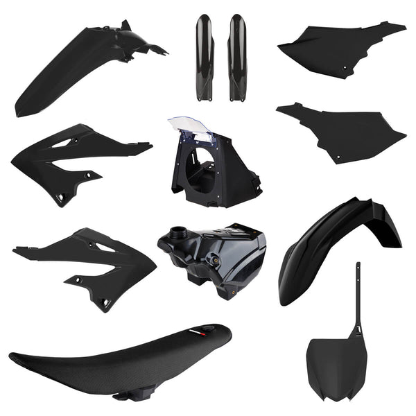 Kit Plásticos Restyling Yamaha YZ 125/ 250 (2002-21) Preto