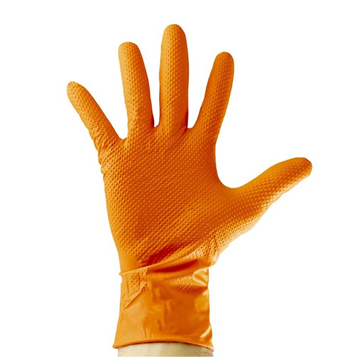 Guantes de Nitrilo M Naranja 50 Unidades