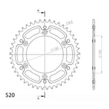 Cremalheira SUPERSPROX Stealth 49 dentes KTM Laranja