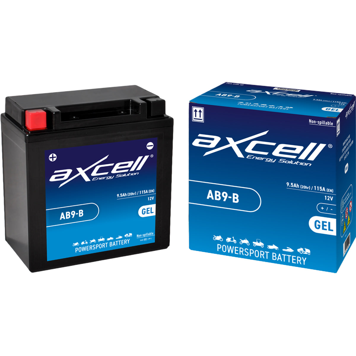 Bateria AXCELL AB9-B / YB9-B (Carregada e Ativa)