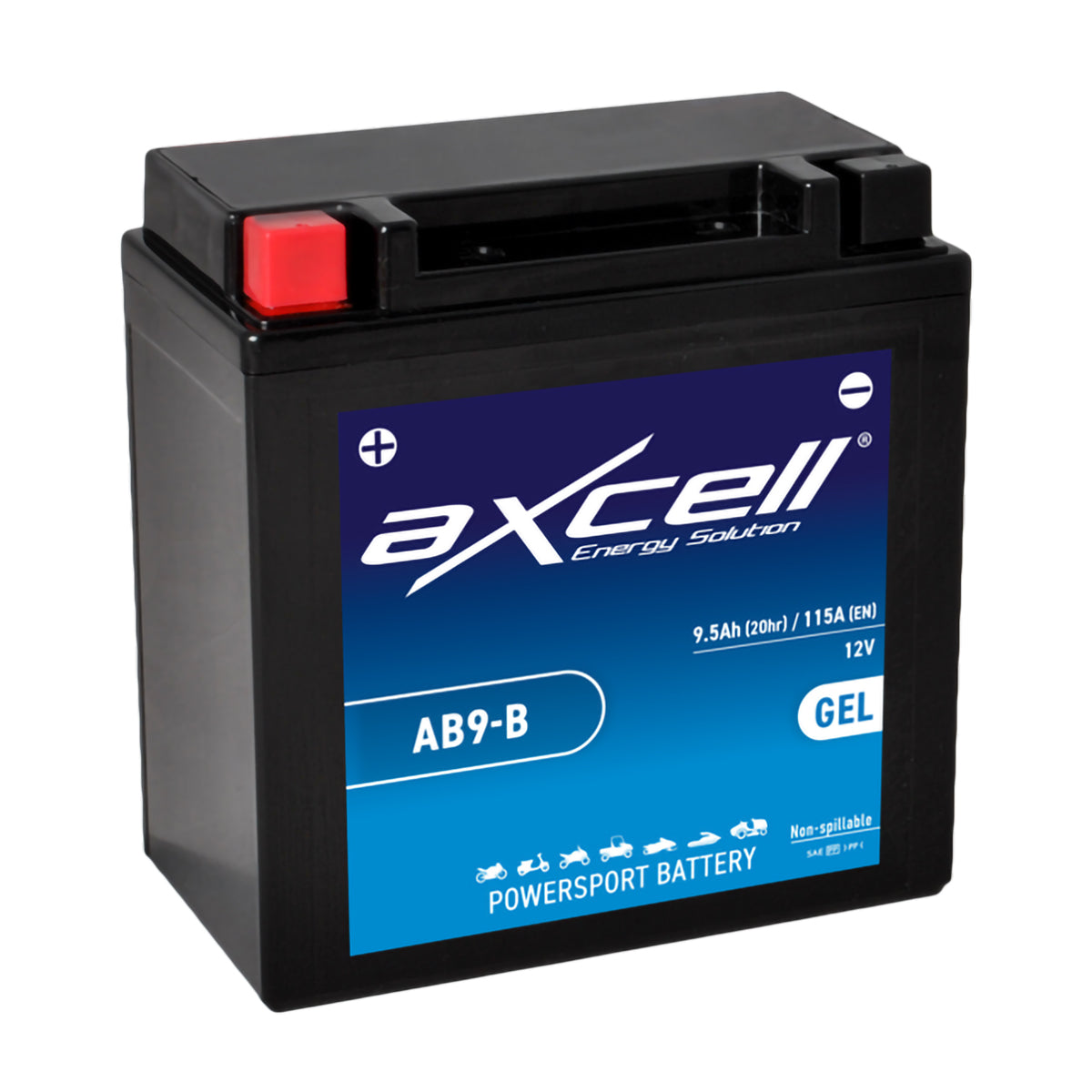 Bateria AXCELL AB9-B / YB9-B (Carregada e Ativa)