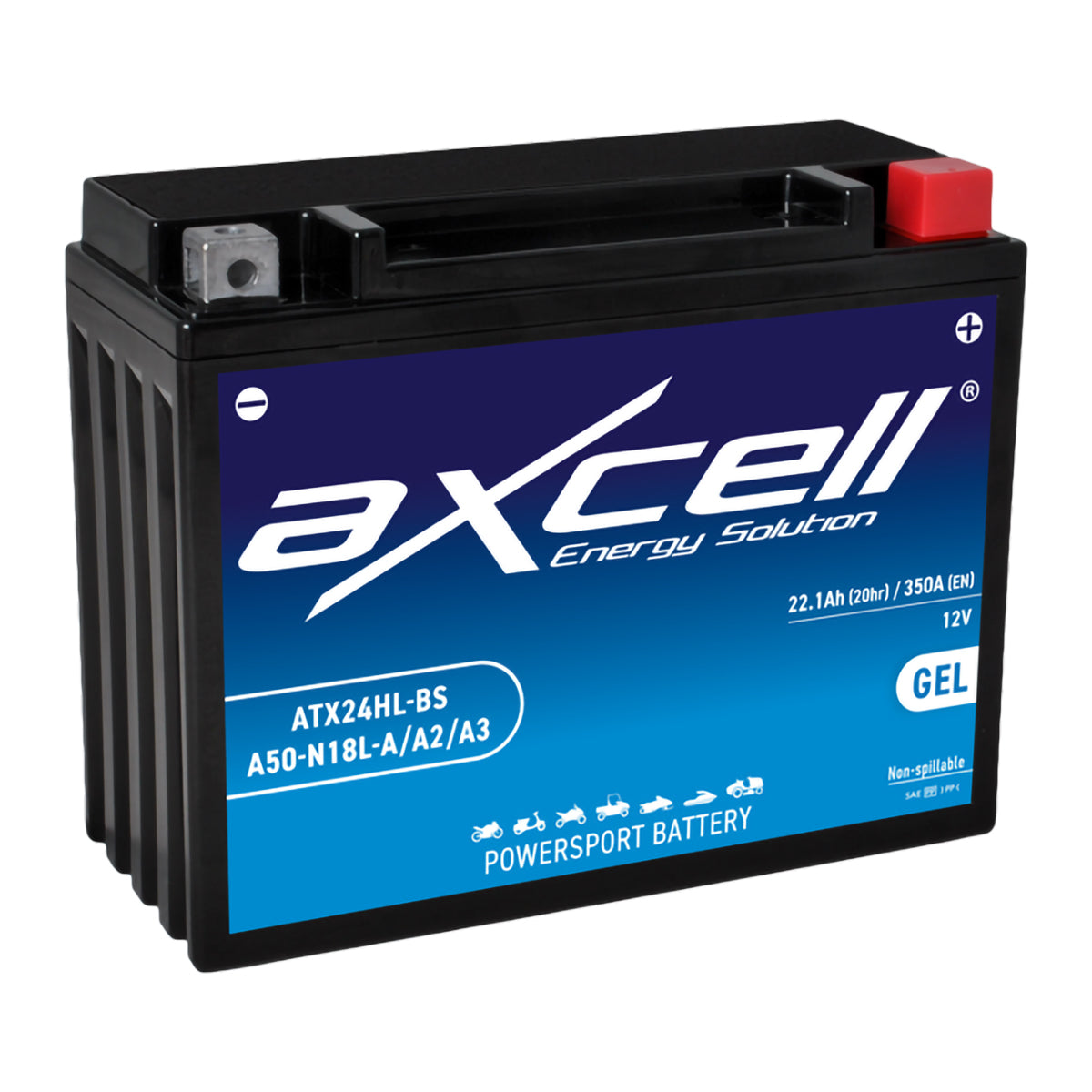 Bateria AXCELL ATX24HL / YTX24HL (Carregada e Ativa)