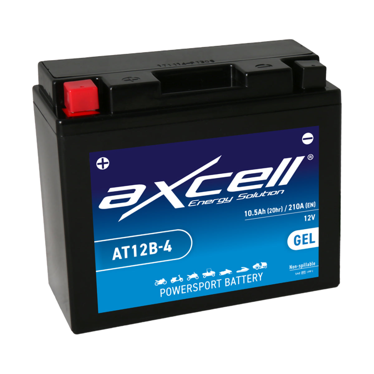 Bateria AXCELL AT12B-4 / YT12B (Carregada e Ativa)