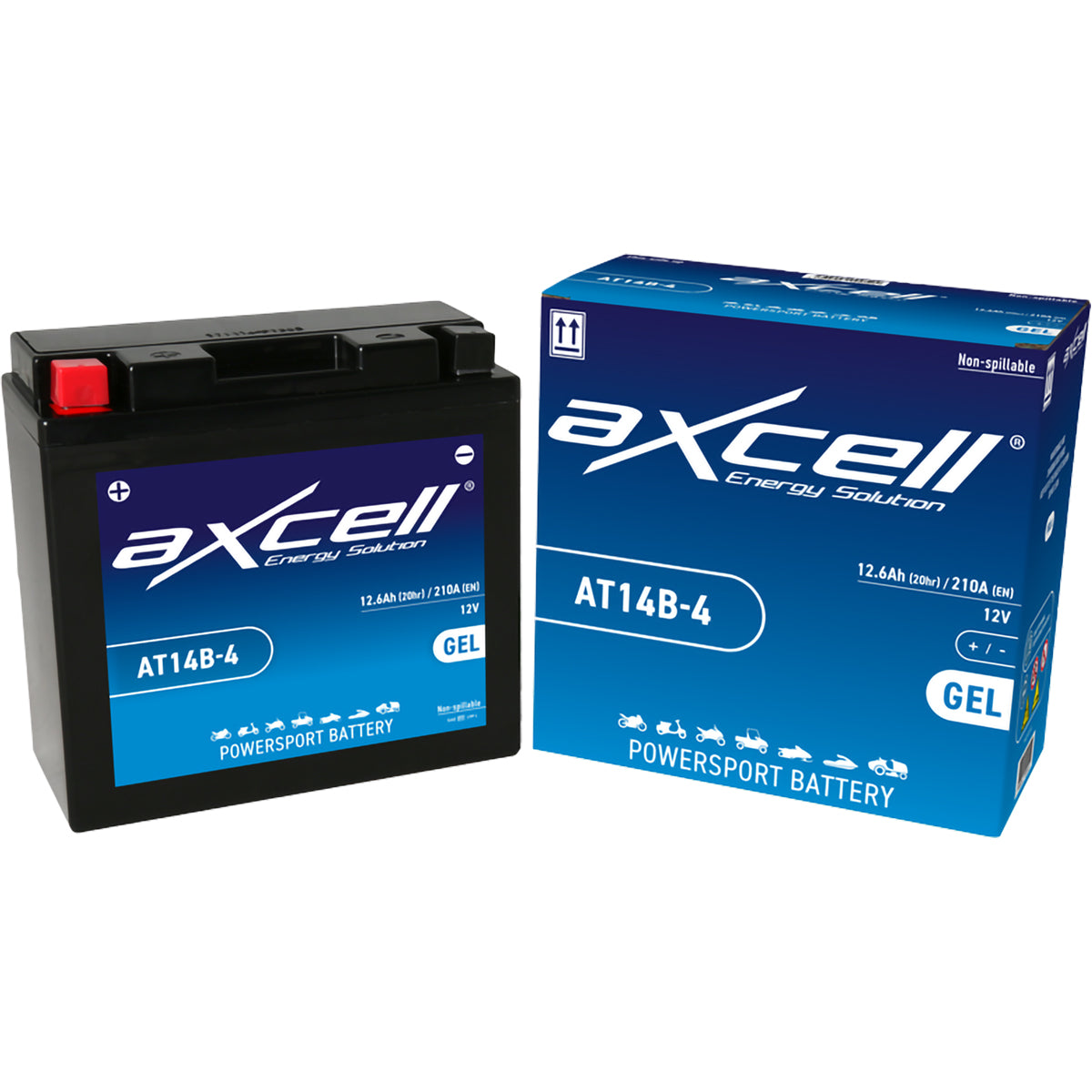 AXCELL AT14B-4 / YT14B-4 Battery (Charged and Activated) – Mega Moto ...