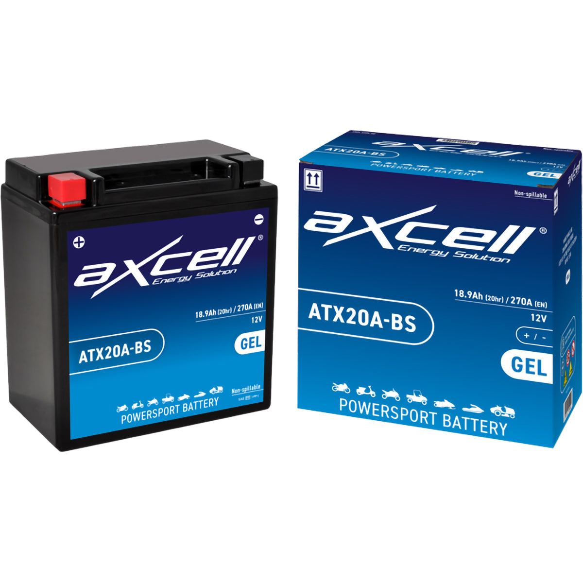 Bateria AXCELL ATX20A / YTX20A (Carregada e Ativa)
