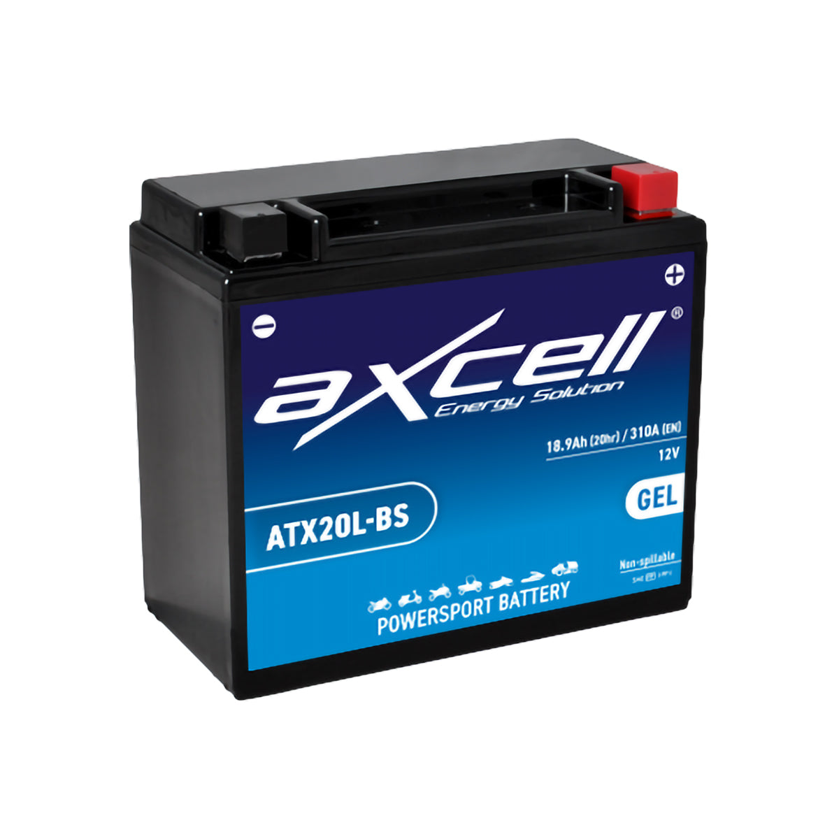 Bateria AXCELL ATX20L / YTX20L (Carregada e Ativa)
