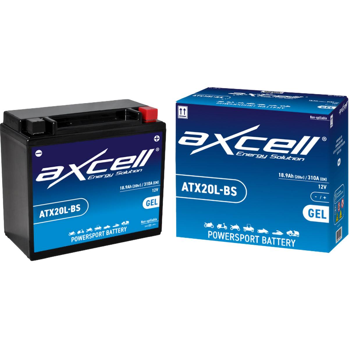Bateria AXCELL ATX20L / YTX20L (Carregada e Ativa)